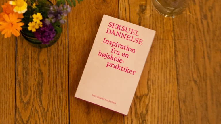 Mette Øyås' bog "Seksuel Dannelse" på et bord